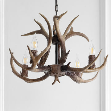 Eldora Adjustable Resin Antler LED Chandelier